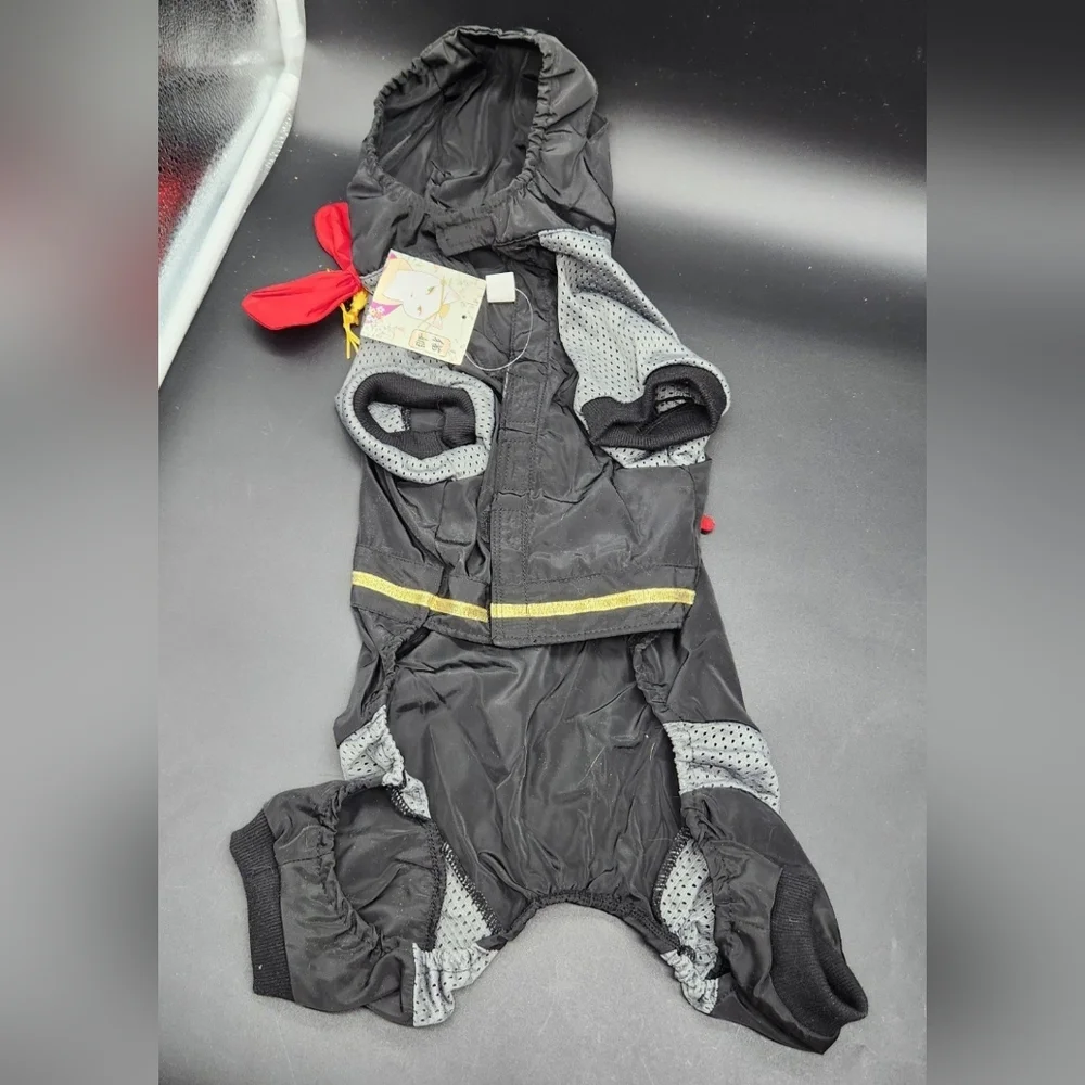 NWT Japanese Ninja-Yoroi Ninja Outfit w/ Bell & Weapons for Dogs or Cats, Size 4